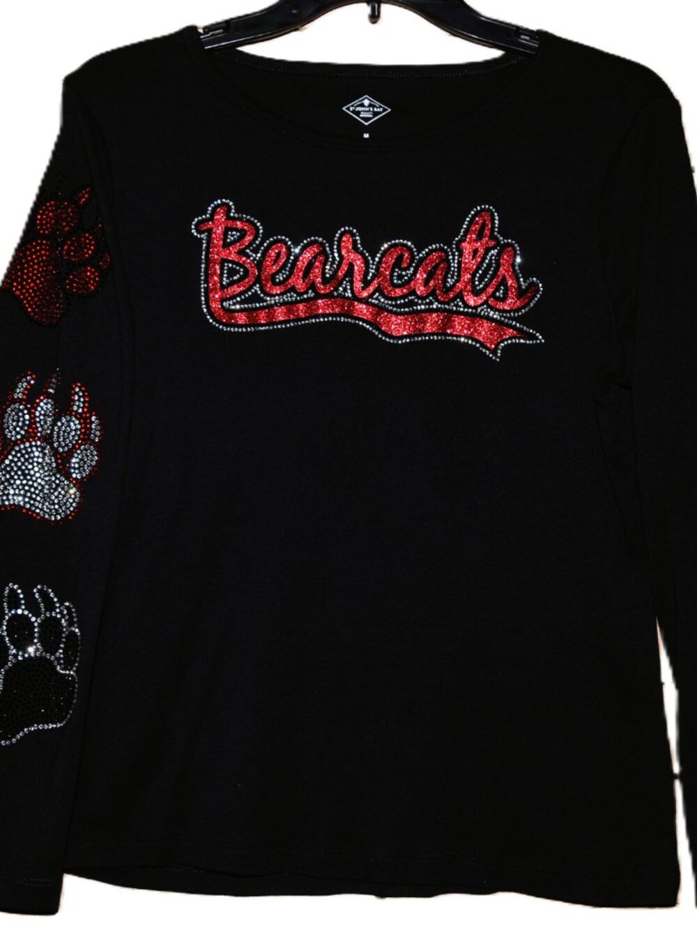 Bearcats Football LOVE RN rhinestone bling shirt XS  S M L XL XXL 1X 2X 3X 4X 5X